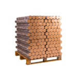 Palette de bûches densifiées - 100% HÊTRE - Gruchy | 104 paquets de 5 bûches
