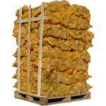 Palette de 70 filets de 25dm3 de bois de chauffage en 33cm